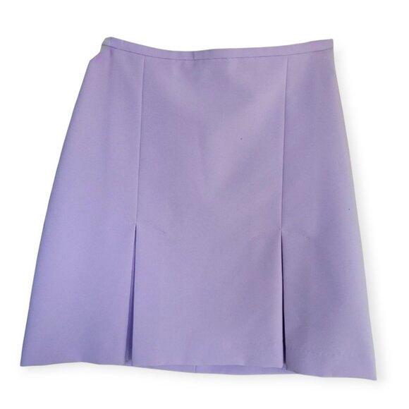 Vintage 90s Lilac Pleated Miniskirt Suzy Shier XS Y2K Kawaii Aesthetic Skirt - Picture 2 of 10
